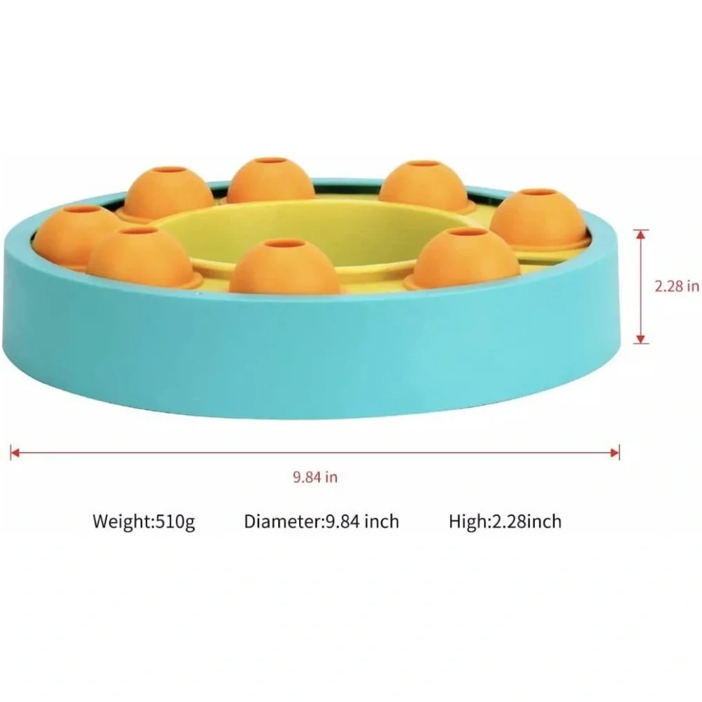 Slow Feeder Dog Bowl Enrichment Memory Training Puzzle Interactive Pet Toy